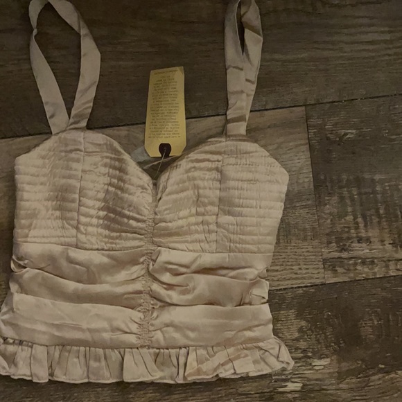 NWT B•O•G Collective Beautiful Tan Corset Type Tank Top - Picture 10 of 15